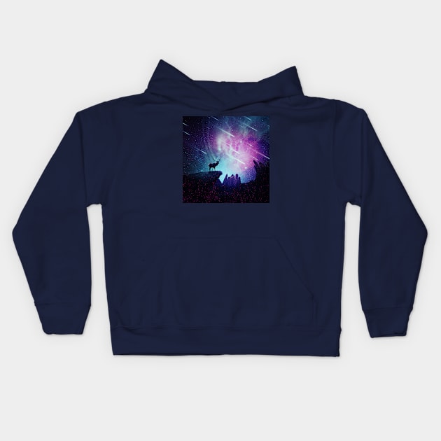 Majestic dear Kids Hoodie by psychoshadow